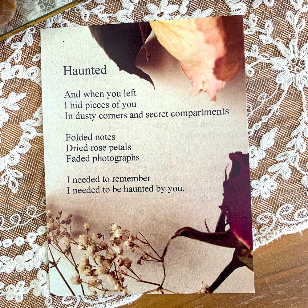 Original Art Poetry Print